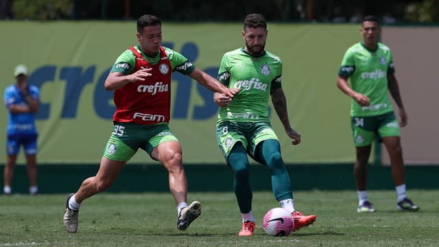 Palmeiras realiza treino tático e finaliza preparação para duelo com Juventude