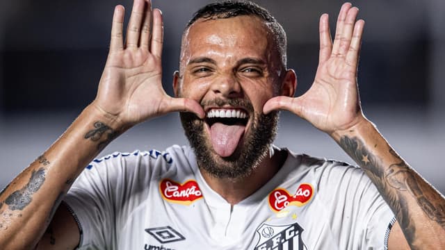 Assina, Neymar? Guilherme faz comemoração curiosa pelo Santos