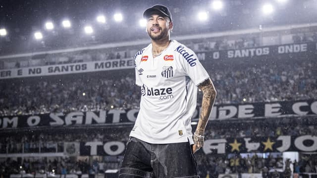 Neymar comenta posição que vai jogar pelo Santos: ‘até de goleiro’