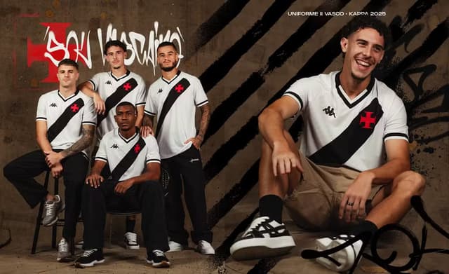 Vasco lança nova camisa branca em parceria com a Kappa