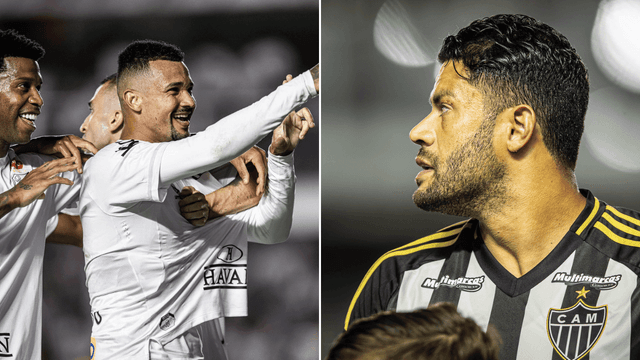 Ex-Cruzeiro marca pelo Santos, provoca o Atlético e Hulk rebate: ‘jogador pequeno’
