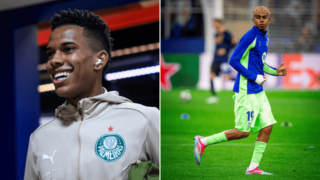 No Palmeiras, Estêvão supera números de estrela do Barcelona