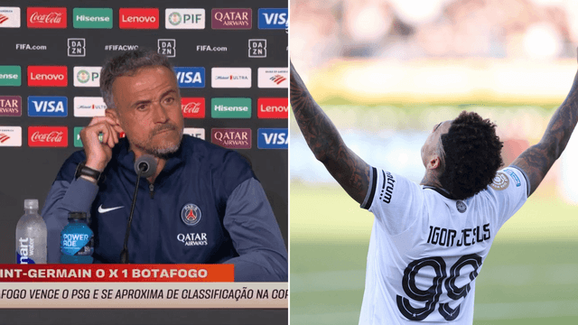 Luís Enrique, técnico do PSG, coloca o Botafogo acima de gigantes europeus