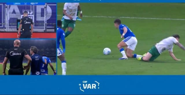 Cruzeiro x Chapecoense tem expulsão com VAR após falta dura na Copa do Brasil