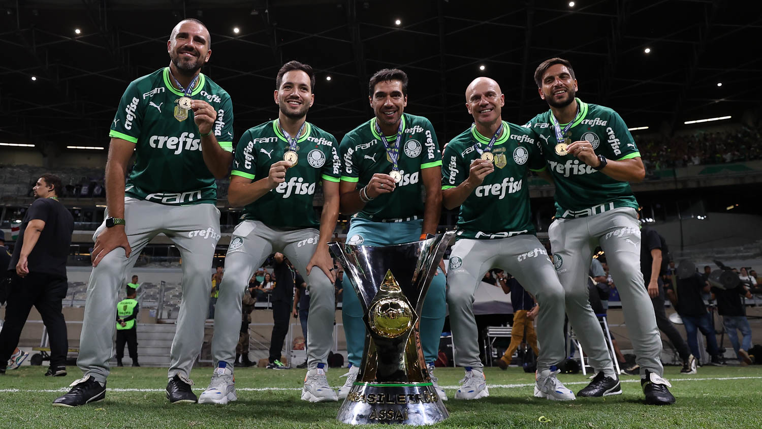 Palmeiras repete praticamente as mesmas campanhas dos anos em que foi campeão do Brasileirão — Foto: Cesar Greco/Palmeiras