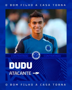 Postagem feita pelo Cruzeiro anunciando Dudu