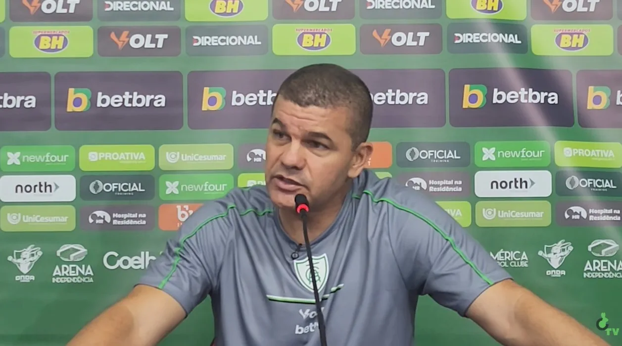 América-MG na Série B: técnico Umberto Louzer defende elenco após revés e projeta reação